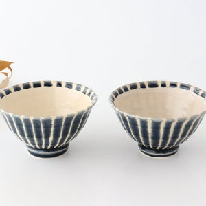 Rice Bowl Tokusa Blue | Mino Ware