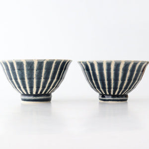 Rice Bowl Tokusa Blue | Mino Ware