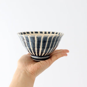 Rice Bowl Tokusa Blue | Mino Ware