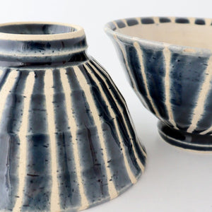 Rice Bowl Tokusa Blue | Mino Ware