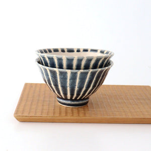 Rice Bowl Tokusa Blue | Mino Ware