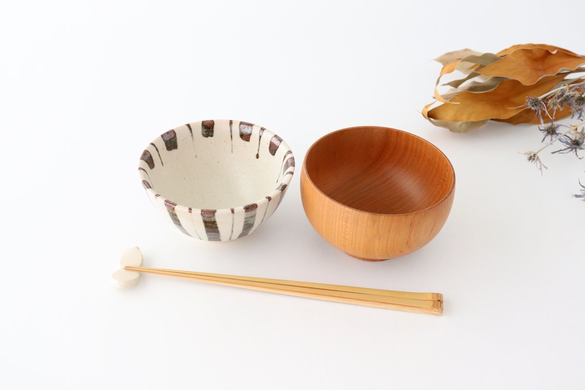 Rice Bowl Tokusa Brown | Mino Ware