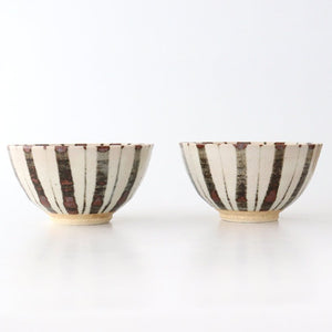 Rice Bowl Tokusa Brown | Mino Ware