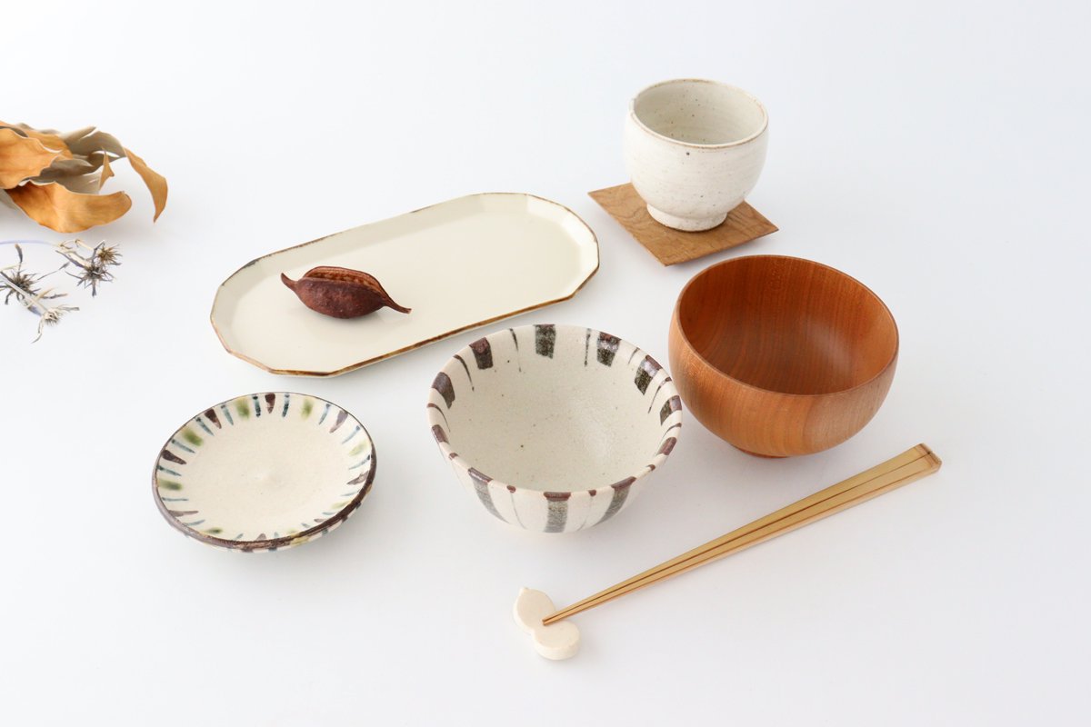 Rice Bowl Tokusa Brown | Mino Ware