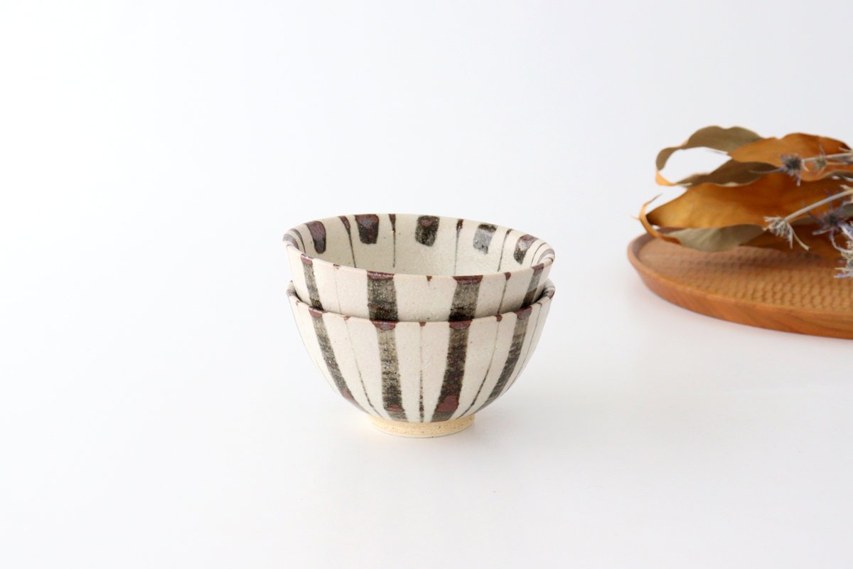 Rice Bowl Tokusa Brown | Mino Ware