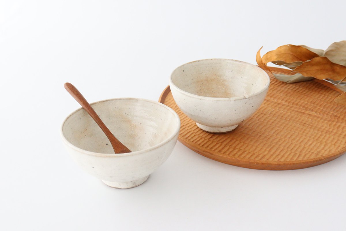 Rice Bowl Kohiki White | Mino Ware