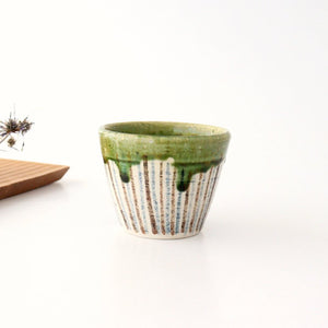 Soba Choko Tokusa Green | Free Cup Seto Ware