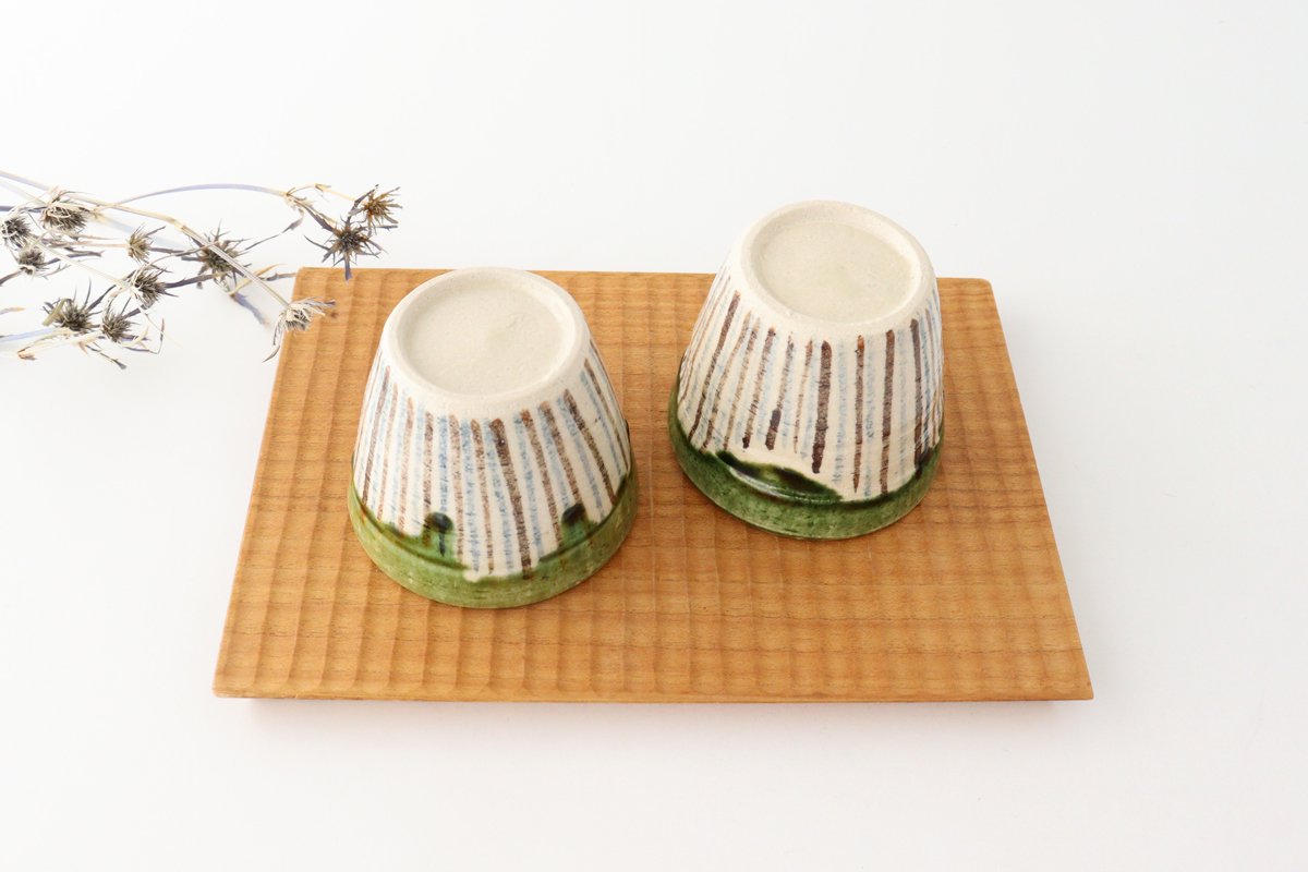 Soba Choko Tokusa Green | Free Cup Seto Ware