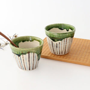 Soba Choko Tokusa Green | Free Cup Seto Ware