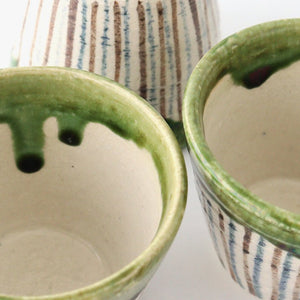 Soba Choko Tokusa Green | Free Cup Seto Ware