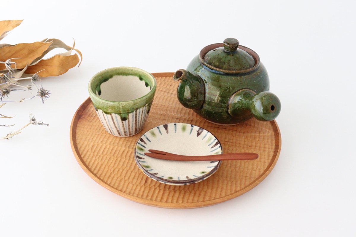 Soba Choko Tokusa Green | Free Cup Seto Ware