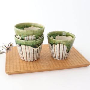 Soba Choko Tokusa Green | Free Cup Seto Ware