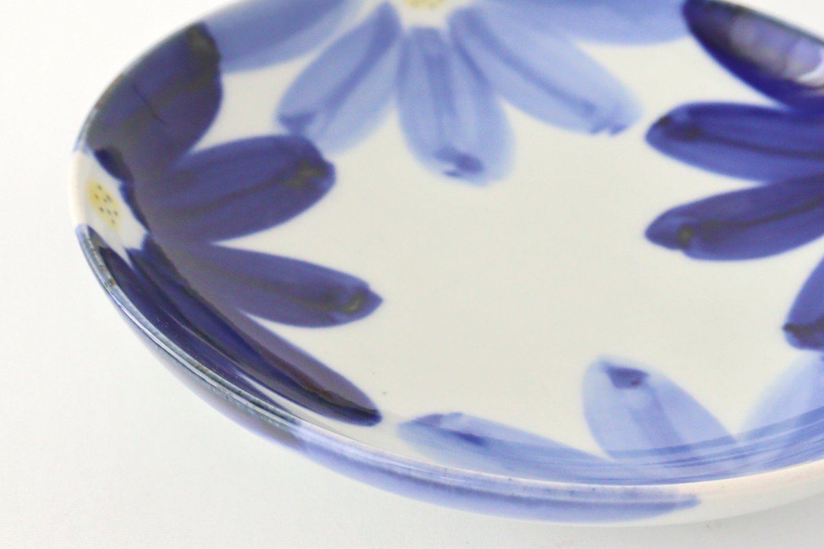 Serving Plate Indigo Flower 15㎝/6in | Hasami Ware