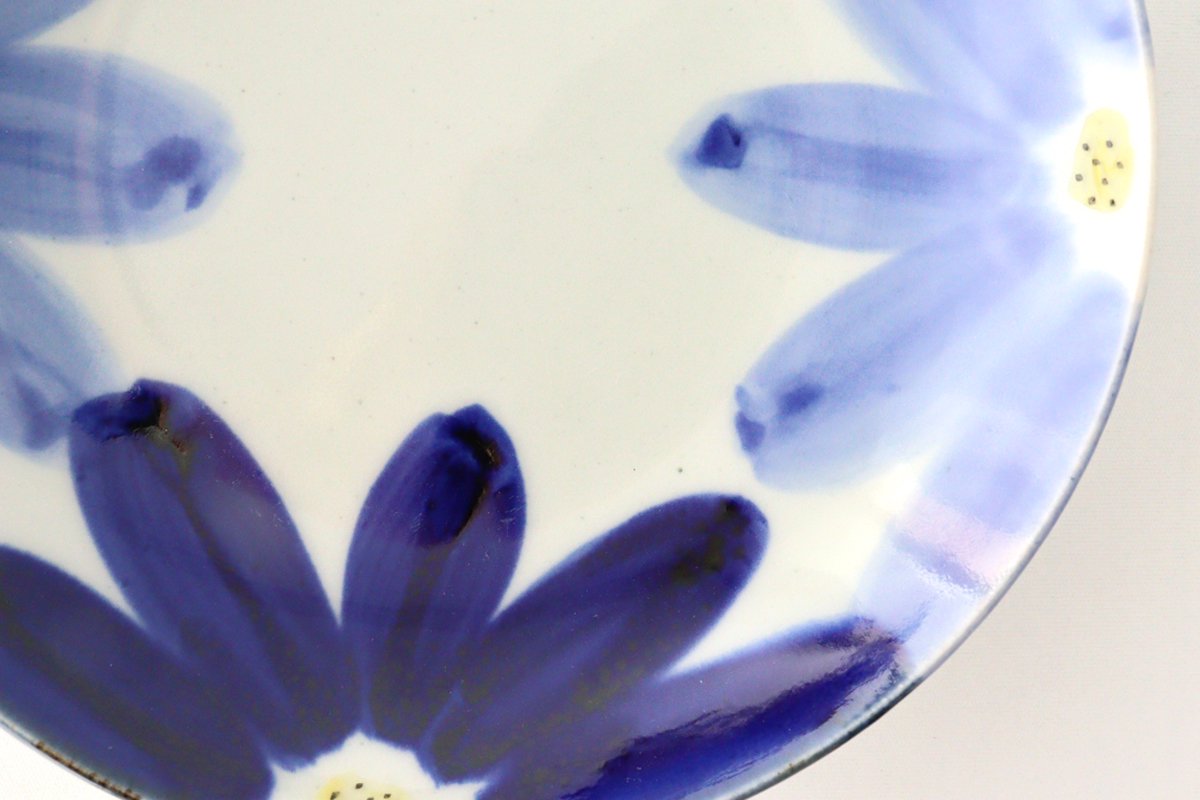 Serving Plate Indigo Flower 15㎝/6in | Hasami Ware