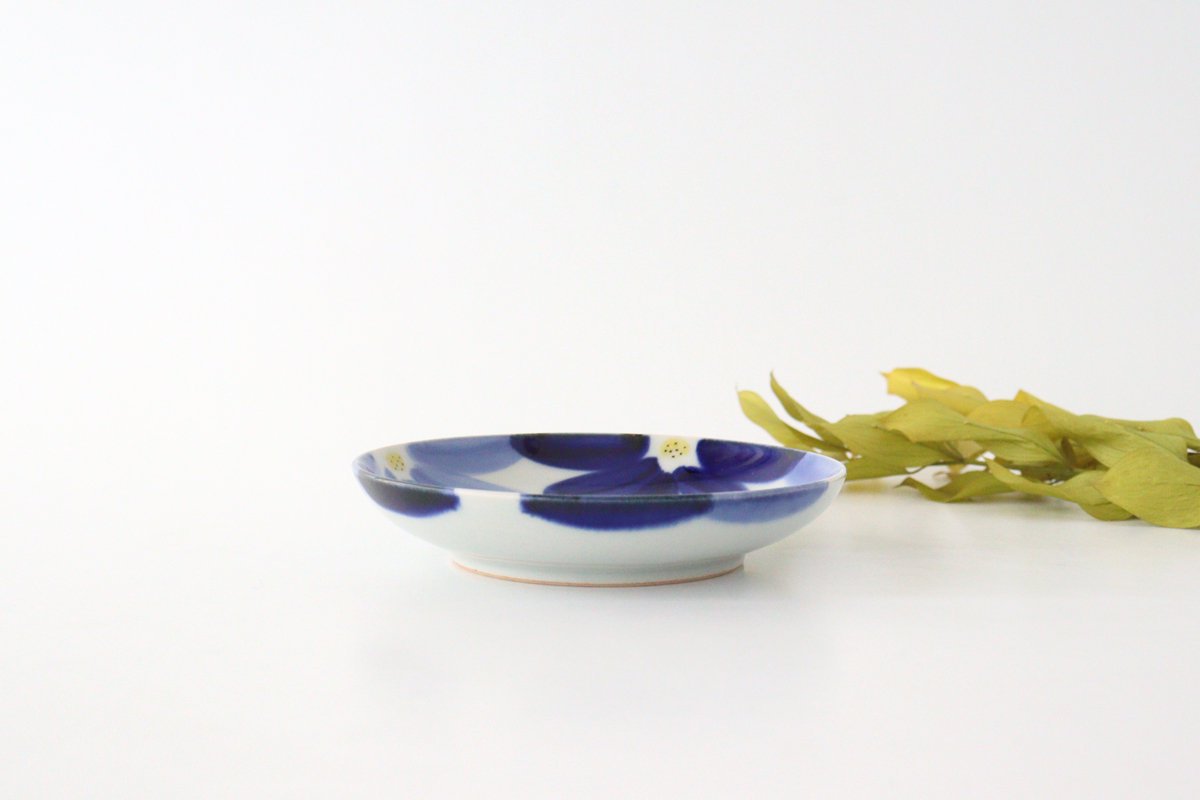 Serving Plate Indigo Flower 15㎝/6in | Hasami Ware