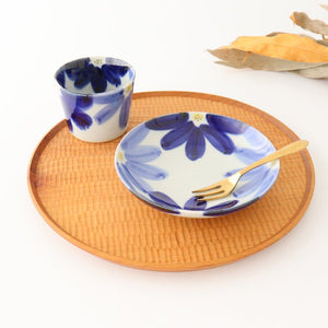 Serving Plate Indigo Flower 15㎝/6in | Hasami Ware