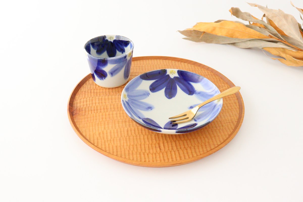 Serving Plate Indigo Flower 15㎝/6in | Hasami Ware