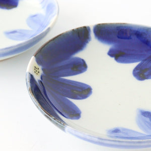 Small Round Plate Blue Flower | Hasami Ware