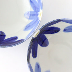 Round Bow Blue Flowers| Serving Bowl Hasami Ware