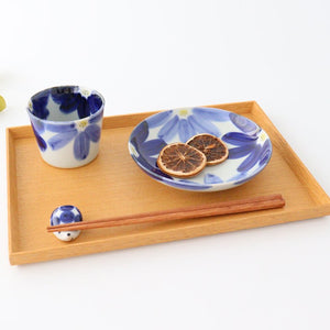 Soba Choko Blue Flowers | Free Cup Hasami Ware