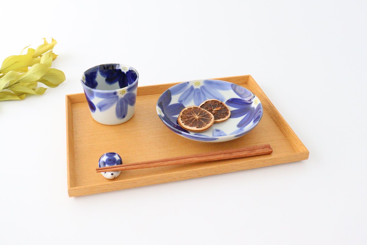 Soba Choko Blue Flowers | Free Cup Hasami Ware