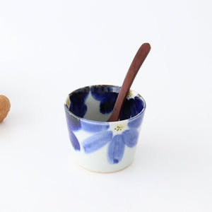 Soba Choko Blue Flowers | Free Cup Hasami Ware