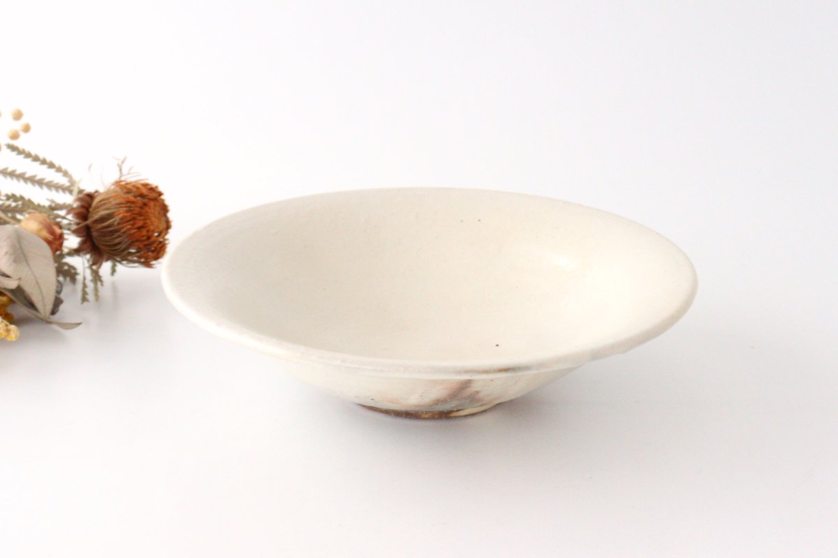 [Mizuki x Furutani Seitosho]  Iron Glaze Shallow Bowl 21cm/8.3in | Serving Bowl