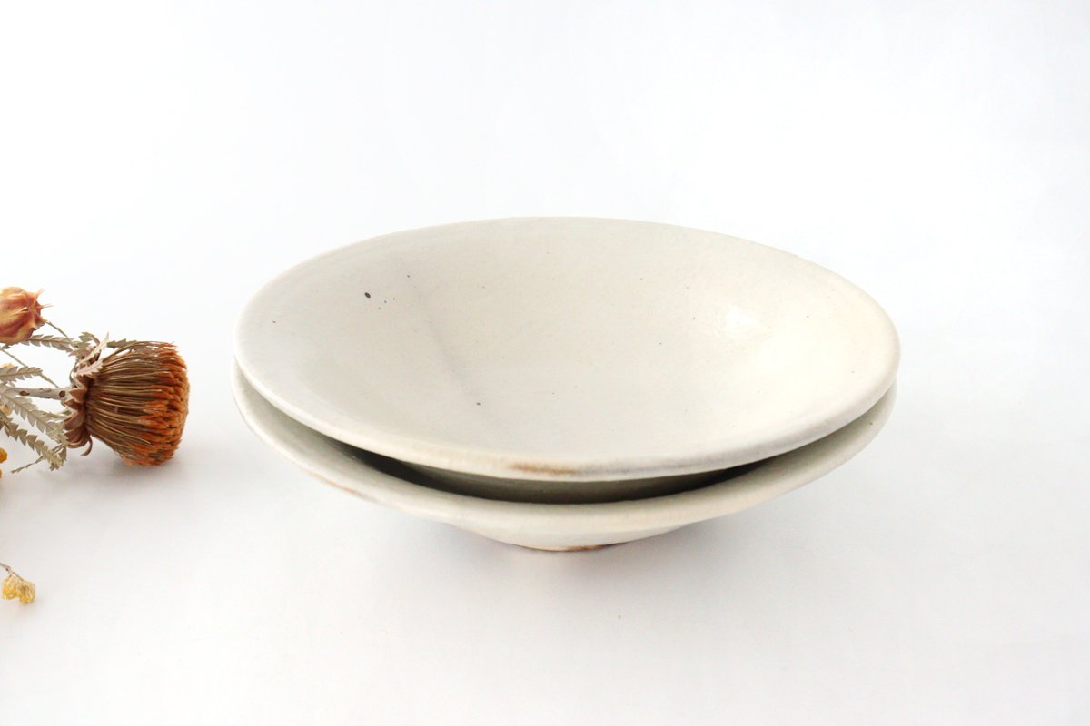 [Mizuki x Furutani Seitosho]  Iron Glaze Shallow Bowl 21cm/8.3in | Serving Bowl