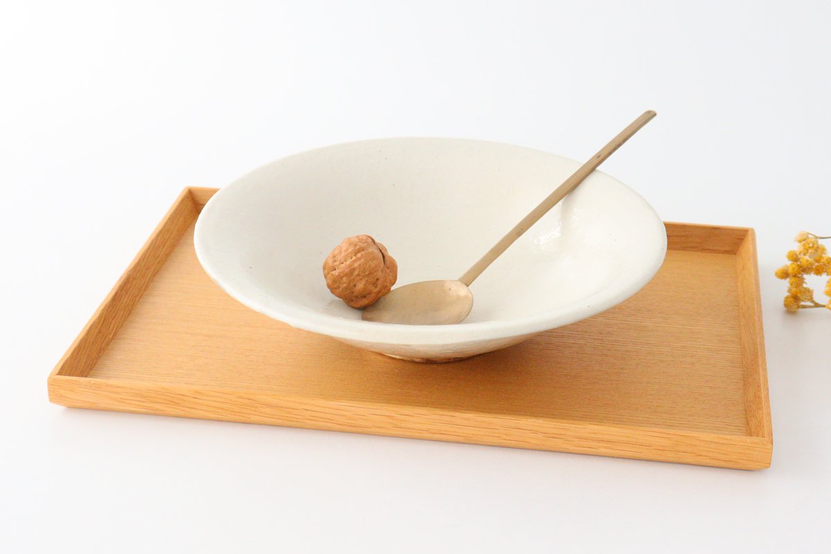 [Mizuki x Furutani Seitosho]  Iron Glaze Shallow Bowl 21cm/8.3in | Serving Bowl