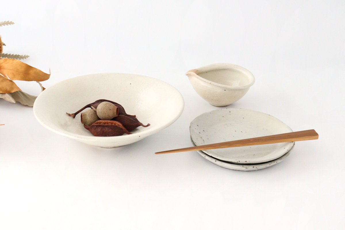 [Mizuki x Furutani Seitosho]  Iron Glaze Shallow Bowl 21cm/8.3in | Serving Bowl