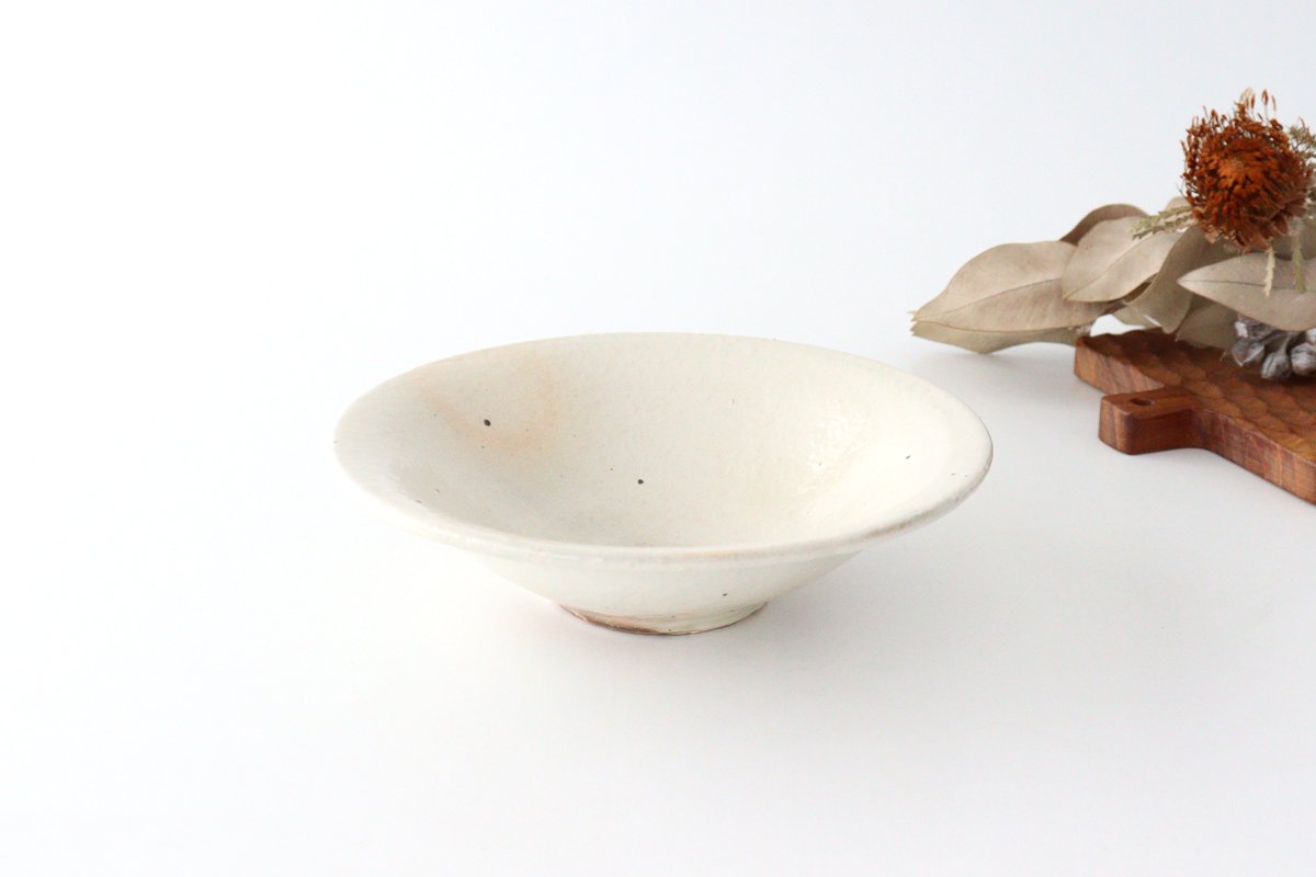 [Mizuki x Furutani Seitosho]  Iron Glaze Shallow Bowl 18cm/7in | Serving Bowl