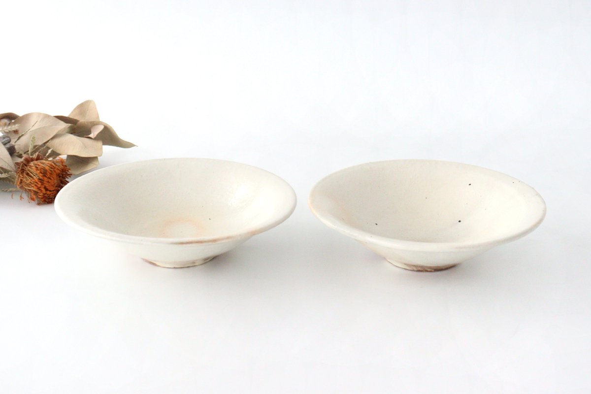 [Mizuki x Furutani Seitosho]  Iron Glaze Shallow Bowl 18cm/7in | Serving Bowl