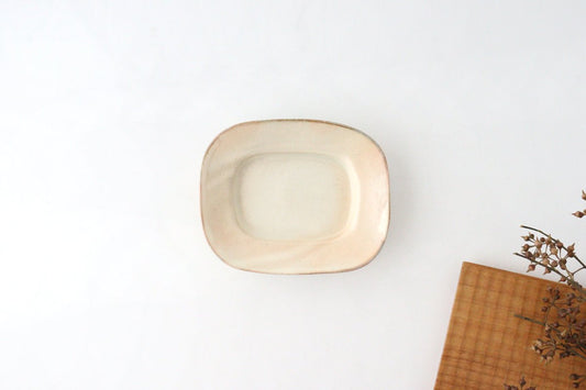 Furutani Seitosho Rectangular Small Plate White