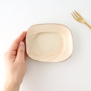 Furutani Seitosho Rectangular Small Plate White