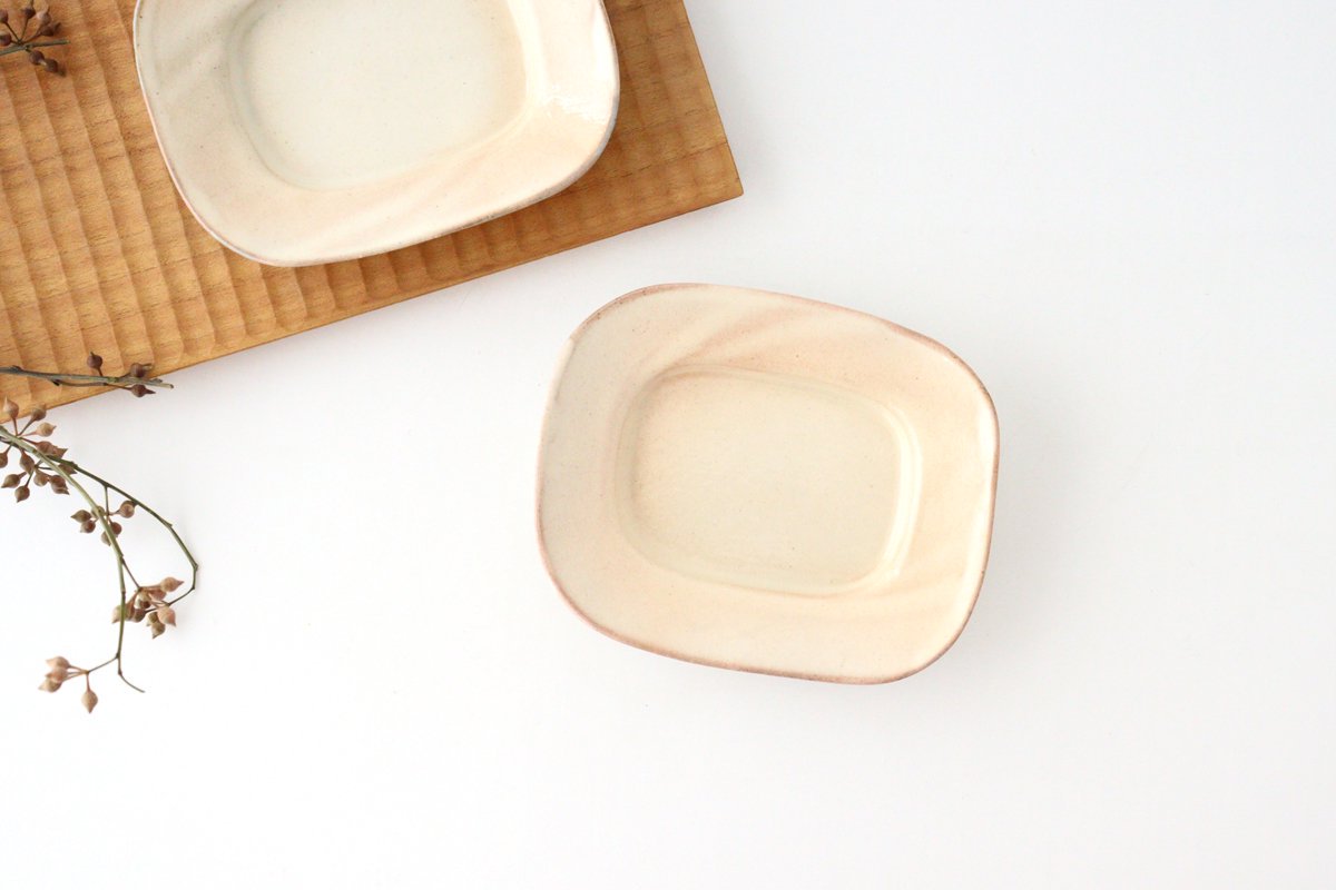 Furutani Seitosho Rectangular Small Plate White