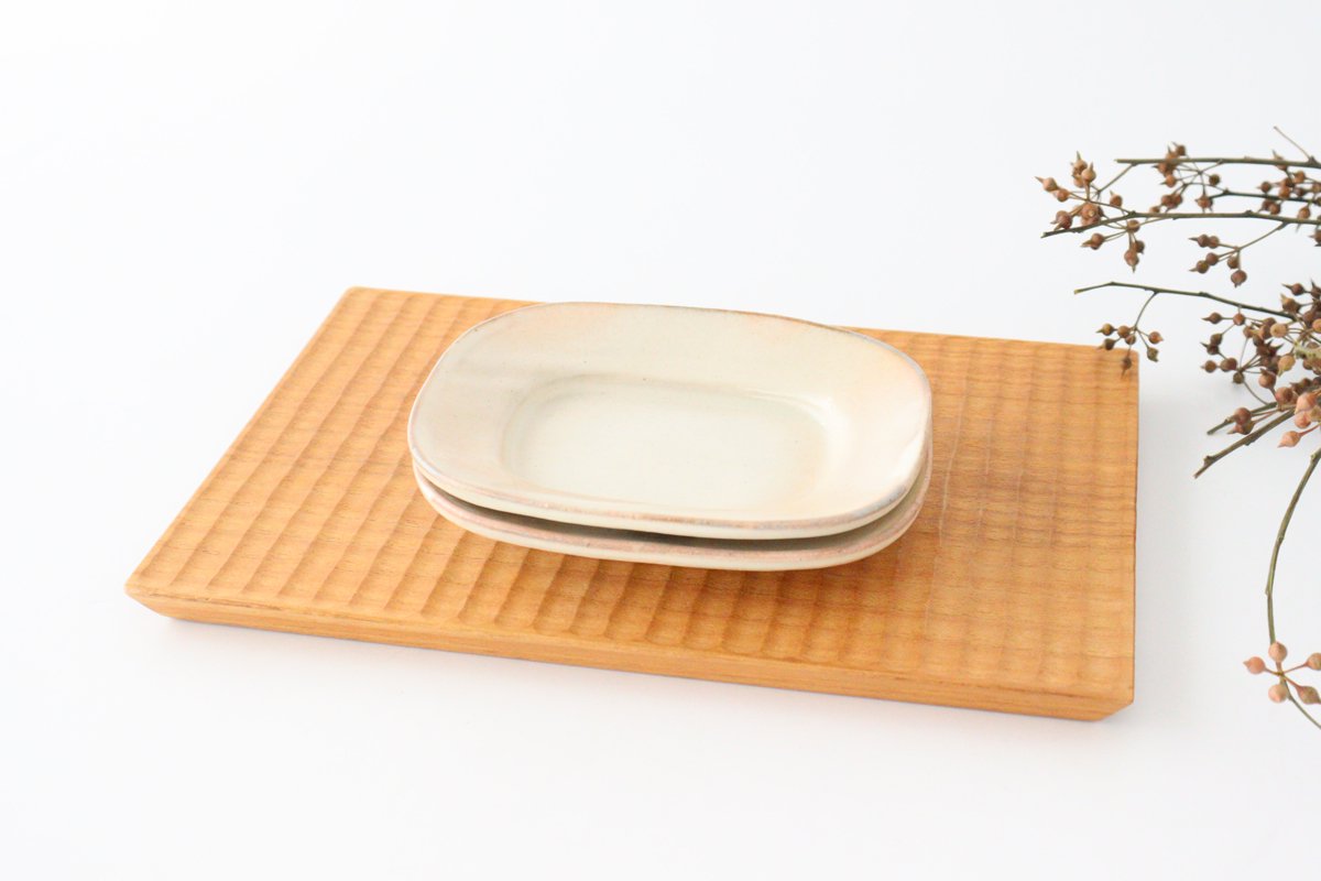 Furutani Seitosho Rectangular Small Plate White