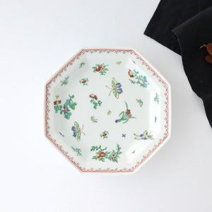 Octagonal Plate Butterfly 21cm/8.3in | Hasami Ware