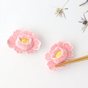 Chopstick Rest Pink Peony | Hashioki Arita Ware