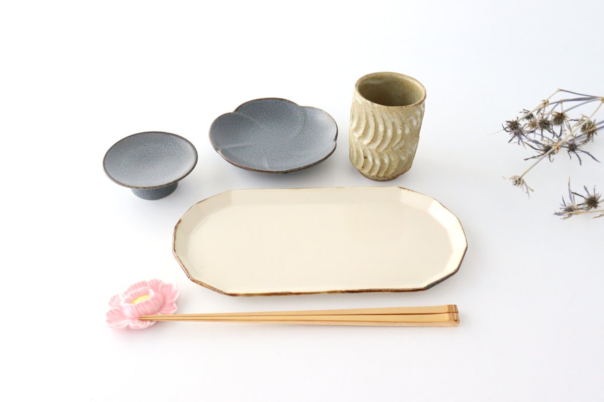 Chopstick Rest Pink Peony | Hashioki Arita Ware