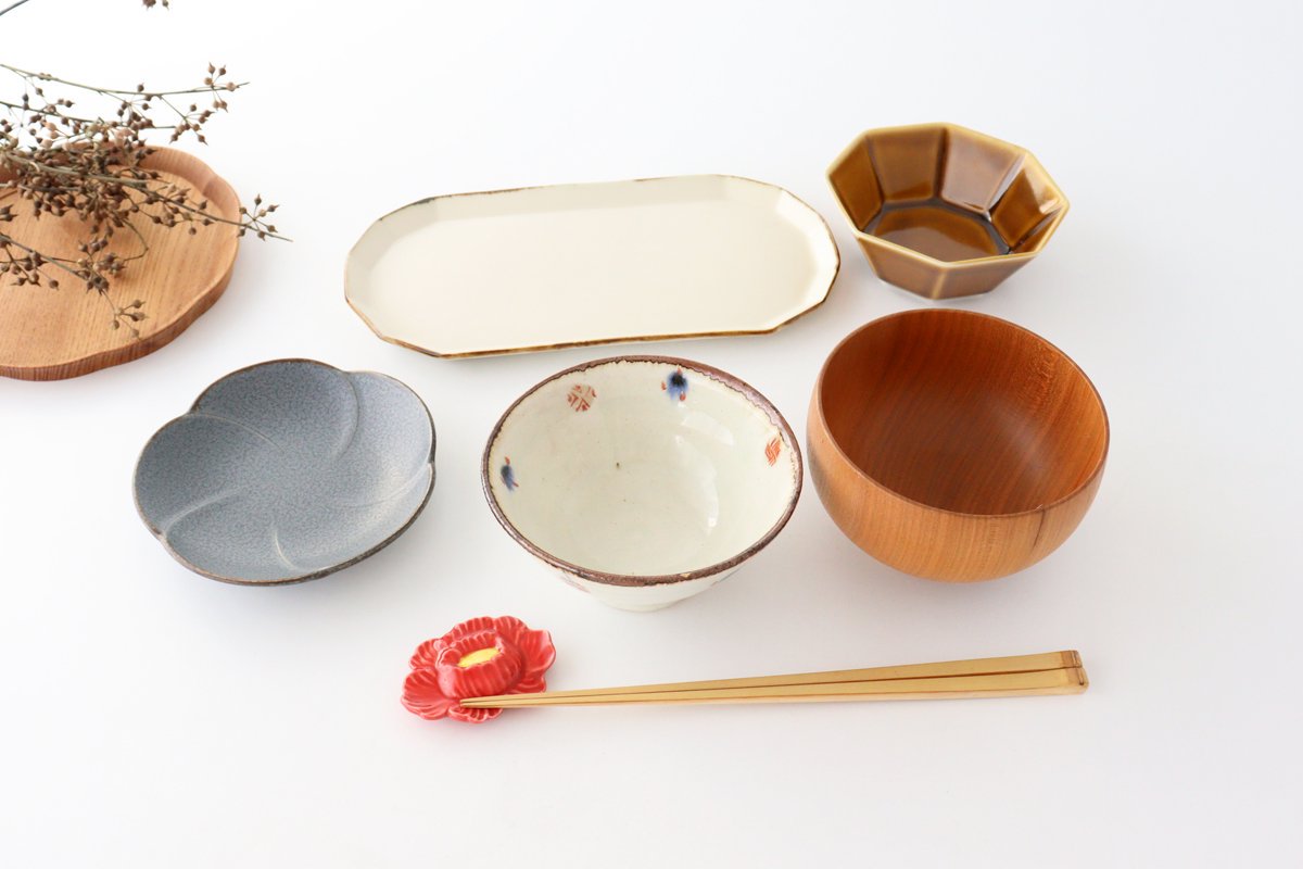 Chopstick Rest Red Peony | Hashioki Arita Ware