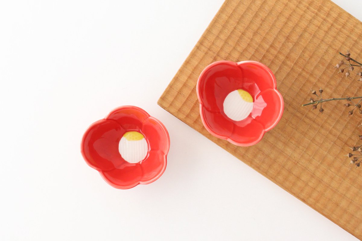 Small Bowl Red Camellia | Kobachi Arita Ware