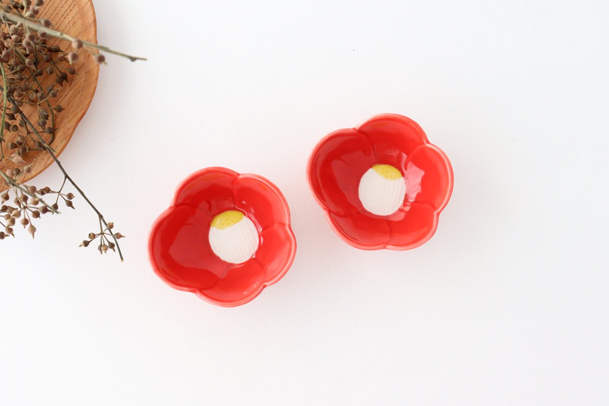 Small Bowl Red Camellia | Kobachi Arita Ware