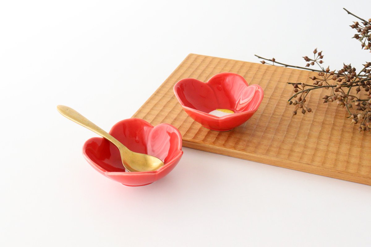 Small Bowl Red Camellia | Kobachi Arita Ware