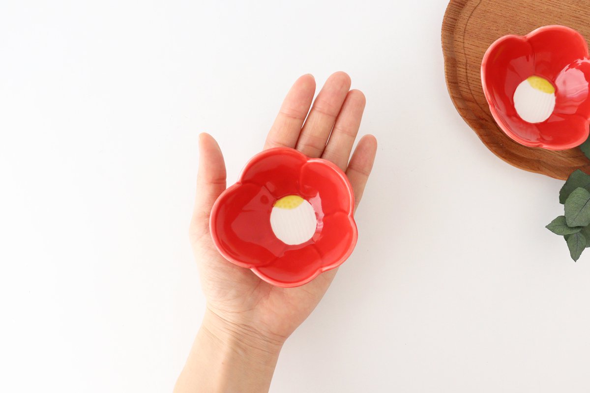 Small Bowl Red Camellia | Kobachi Arita Ware