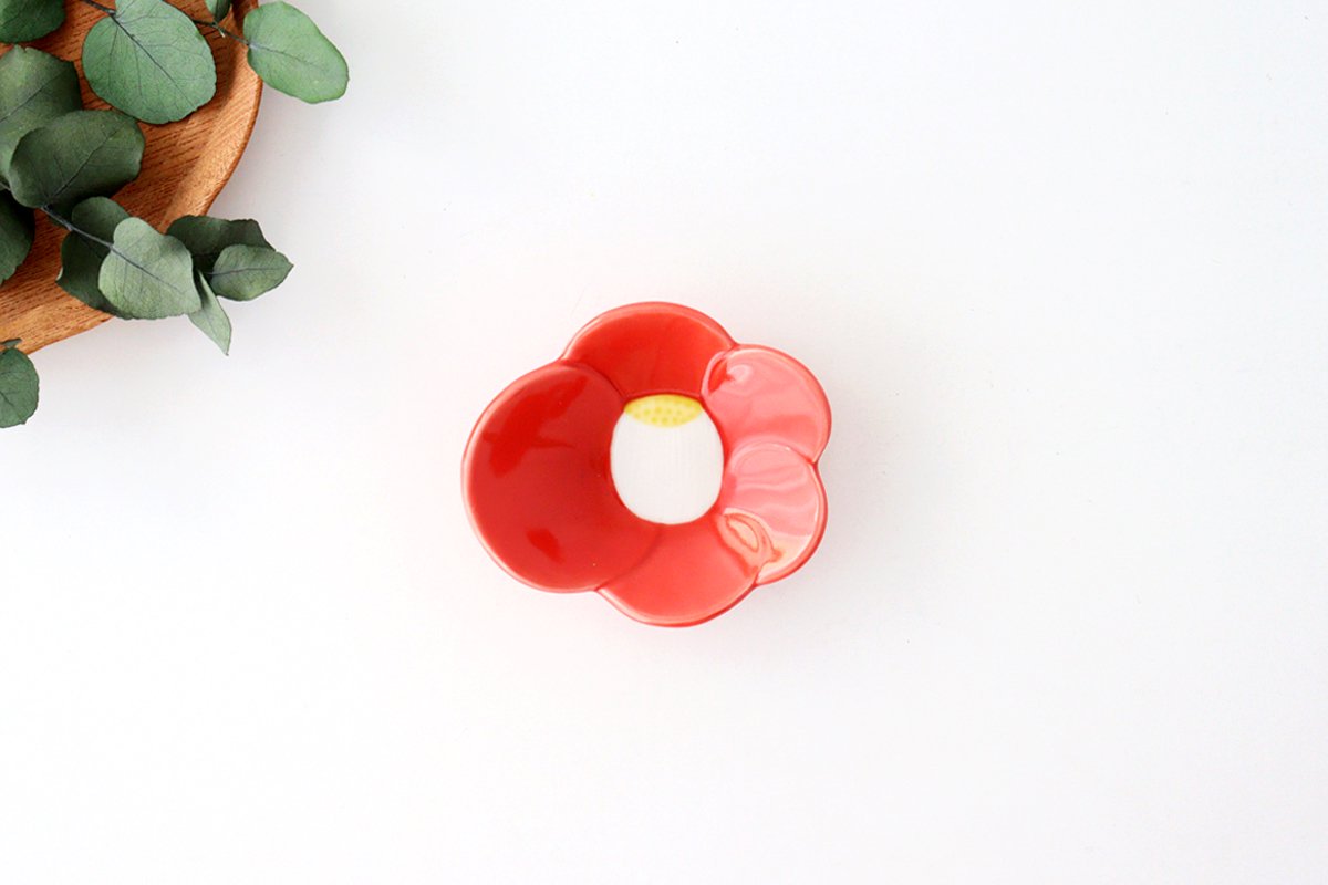 Small Plate Red Camellia | Arita Ware