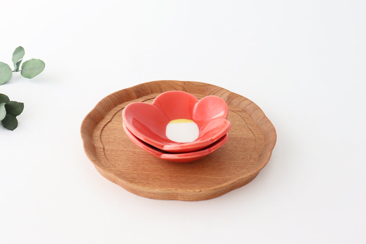 Small Plate Red Camellia | Arita Ware