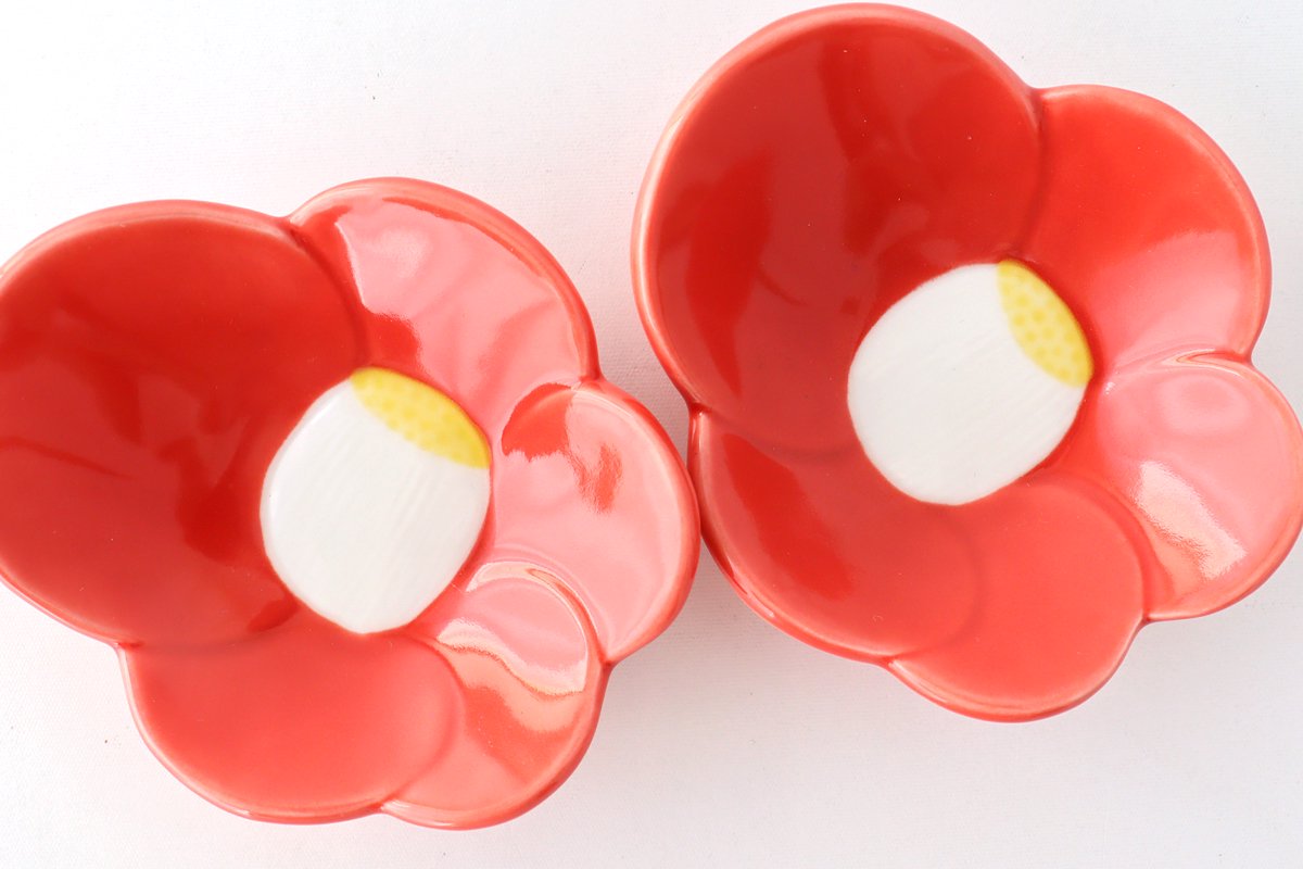 Small Plate Red Camellia | Arita Ware