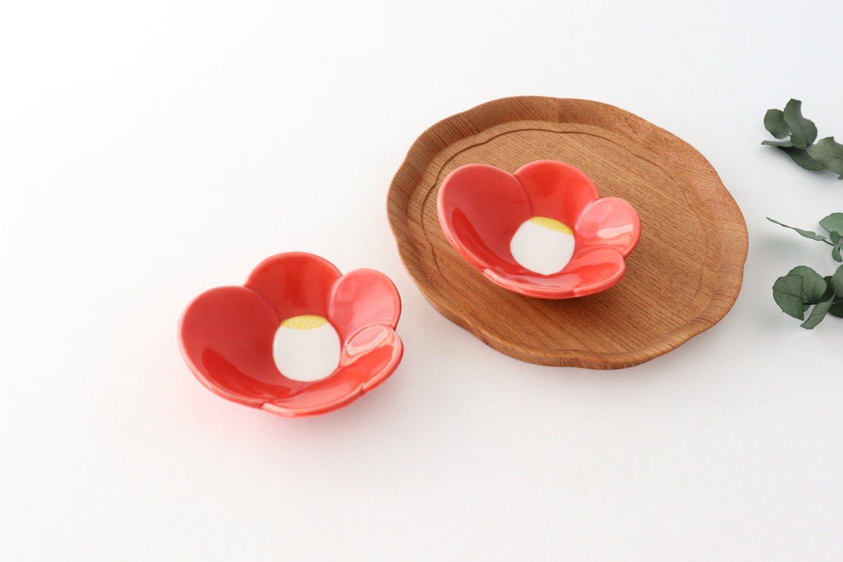 Small Plate Red Camellia | Arita Ware