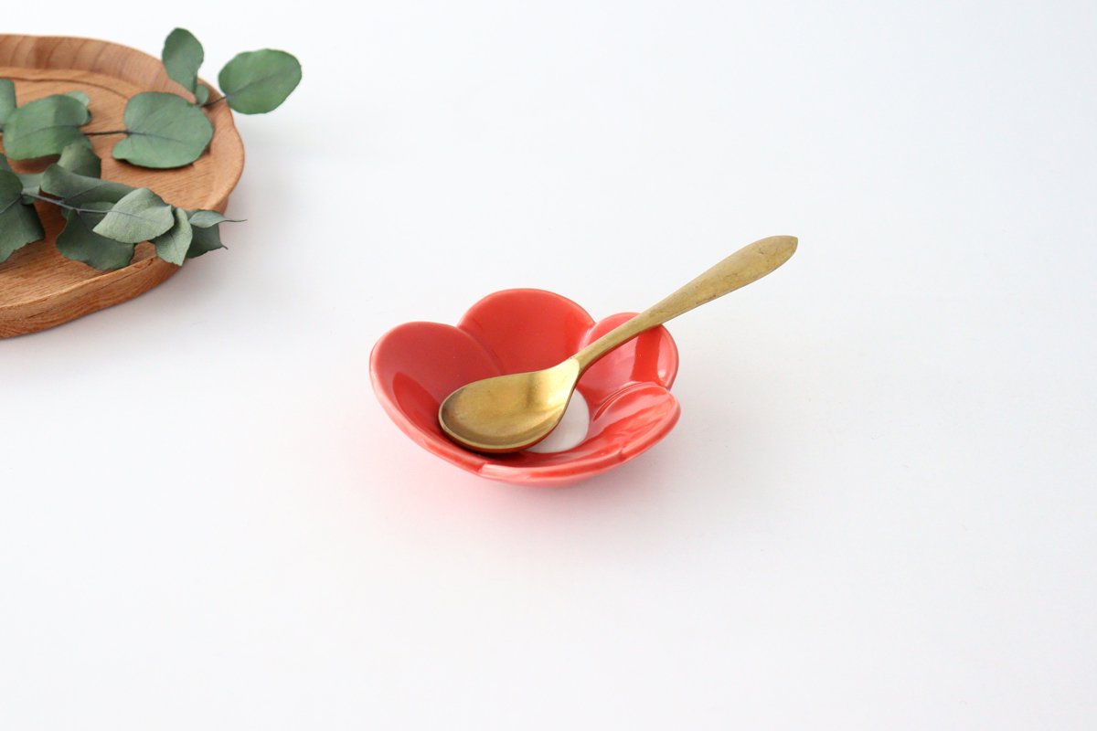 Small Plate Red Camellia | Arita Ware