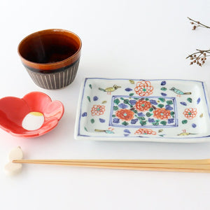 Small Plate Red Camellia | Arita Ware